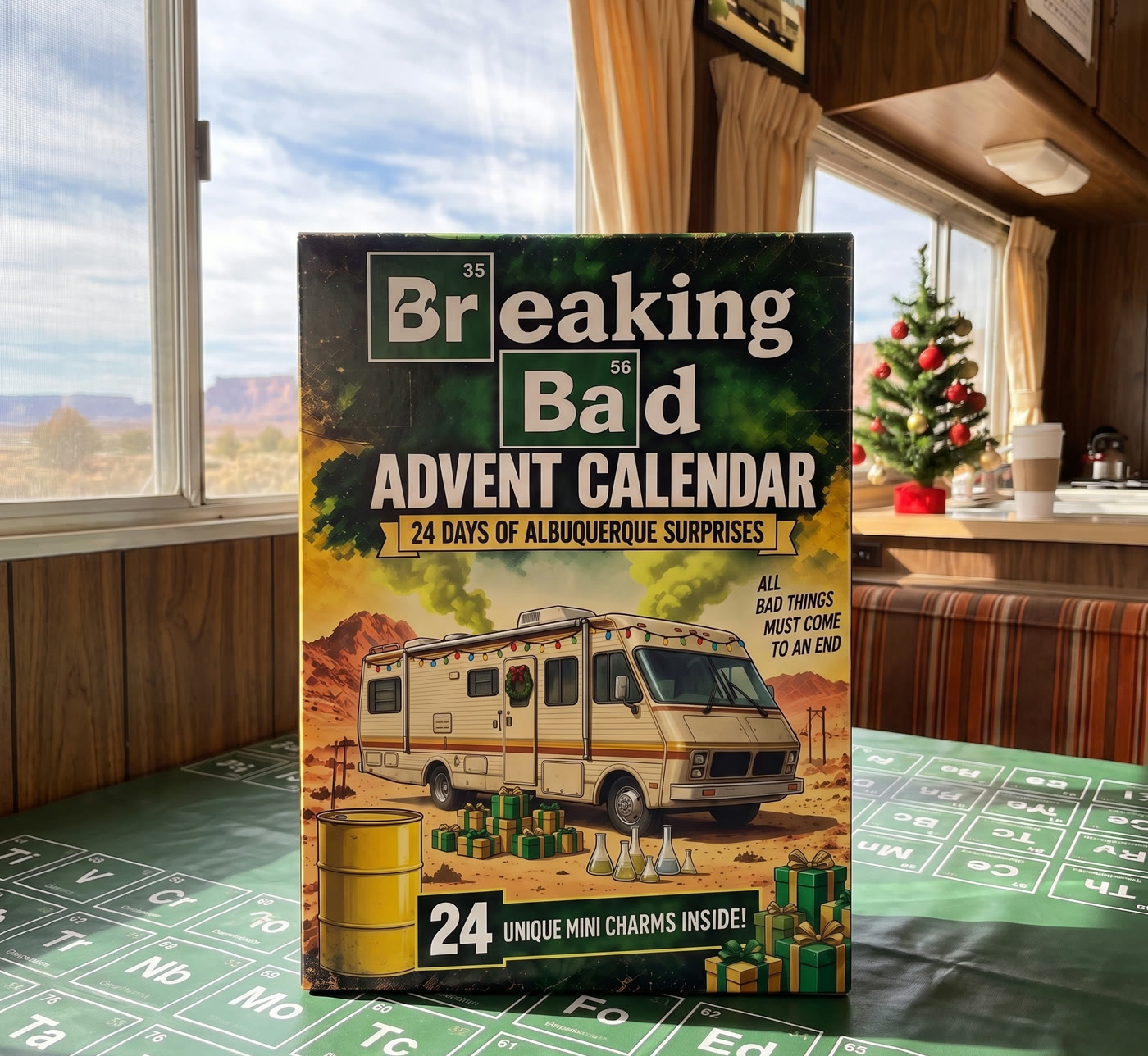The Breaking Bad advent calendar, front